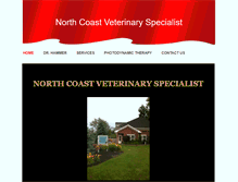 Tablet Screenshot of northcoastvetspecialist.com